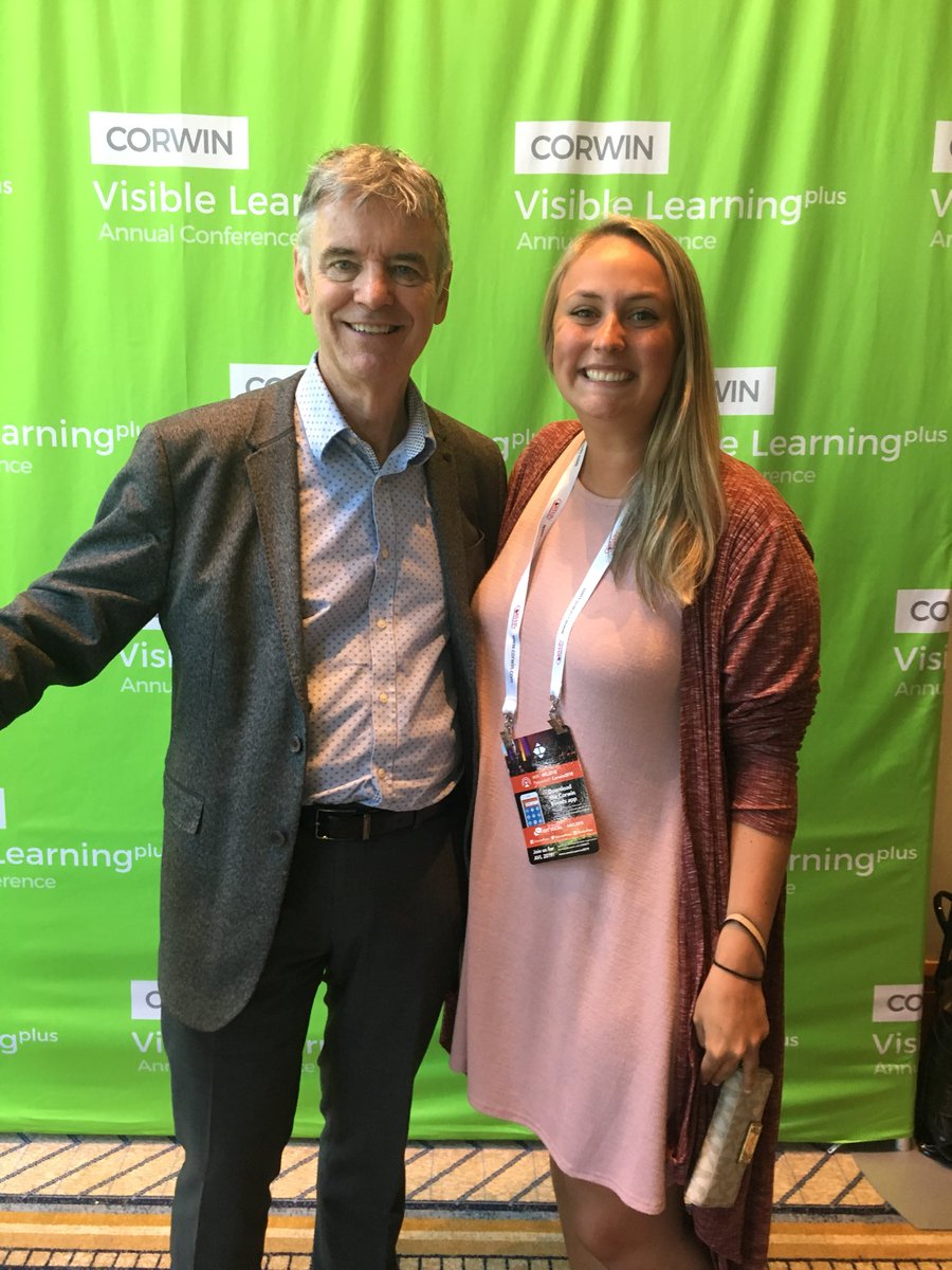 If you can’t tell... I’m elated to be at the Visible Learning Conference. Life long learner! #AVL2018