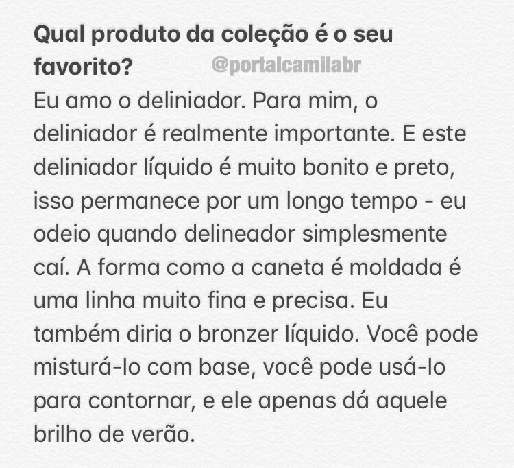 portalcamilabr's tweet photo. TRADUÇÃO | Matéria e entrevista da @ELLEmagazine sobre a nova linha de maquiagem da Camila para a @LOrealParis. #CamilaXLOreal https://t.co/NZQFrqEKrT