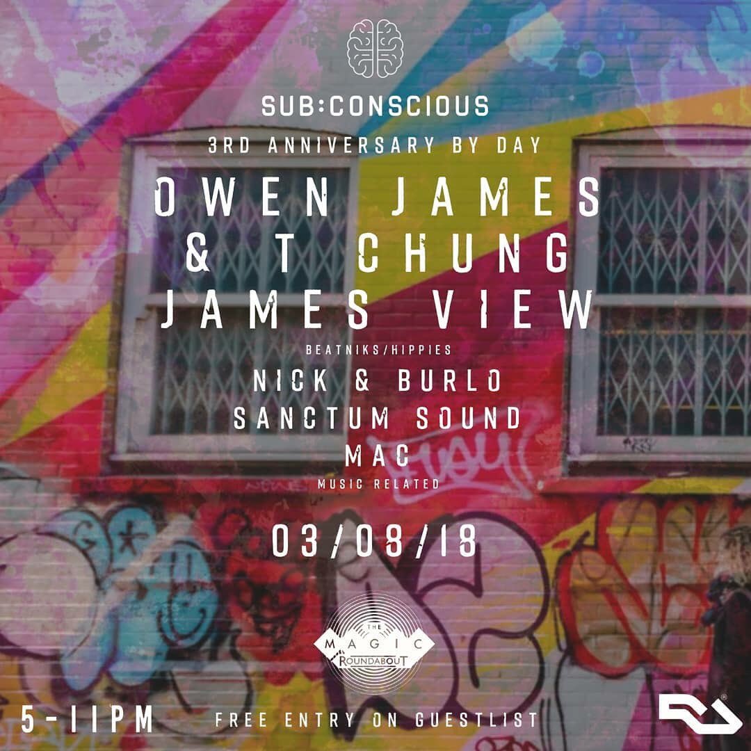 Joining the @sanctumsound_ &amp; <a href="/SubConscious_PR/">Sub:Conscious Records</a> once again on the 3rd of August at the Magic roundabout, message me for free guest list 👇🏼