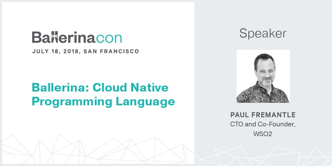 ballerinalang's tweet image. Join @pzfreo at #Ballerinacon to learn about the challenges and background of why @ballerinalang was created. Paul will also demonstrate the language's core features. Click to view the agenda: goo.gl/NLMZ6e #MicroServices #AgileIntegration