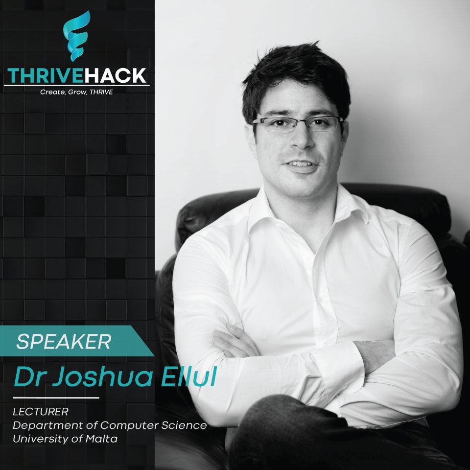 ico_thrivelabs's tweet photo. We are thrilled to have Dr @JoshuaEllul as speaker at #ThriveHack.
Joshua will give an overview of the educational programmes in relation to #SmartContracts, #dApps, #Blockchain and #DLTs.
Learn more about ThriveHack: https://t.co/CbXckAxA5c
#crypto #blockchainisland #malta https://t.co/t4weMarwrM