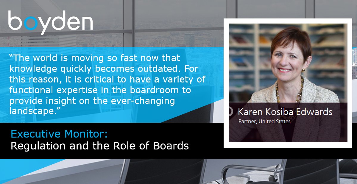 In addition to effective communication, board members must possess a variety of functional skills and areas of expertise. One of our #CEO &amp; #Board Services experts,@KosibaEdwards, weighs in.   

Read our latest Executive Monitor here >> bit.ly/2M96tFi