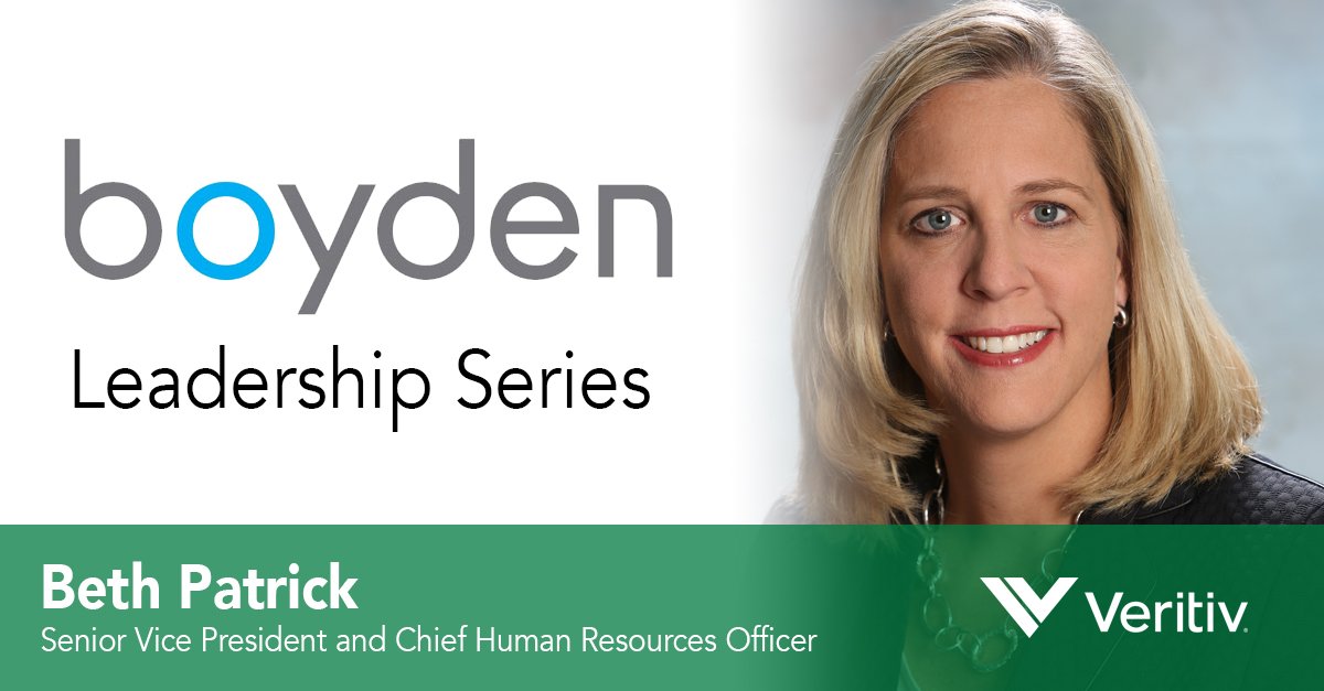 As part of <a href="/Boydensearch/">Boyden search</a> Leadership Series, our own Beth Patrick provides insight on corporate culture and values, as well as attracting, retaining &amp; developing talent for young and growing company. Please read veri.tv/boydenleadersh…