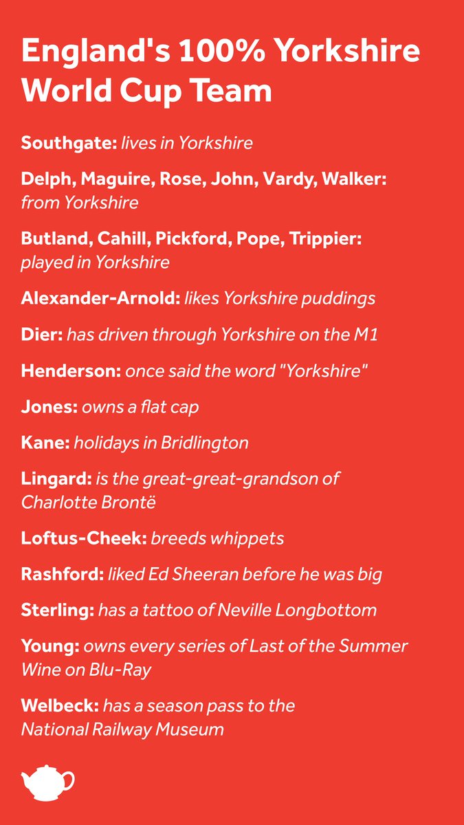 YorkshireTea's tweet image. True facts. #WorldCup