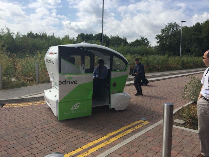 FreemanTheGeek's tweet photo. #RT @arkessa: #TaaS @taas_technology conference @warwickuni today - with a fantastic demo of #driverlesspods on campus. #AutonomousVehicles #connectedvehicles #CAV #MaaS https://t.co/YSVwoLK9Ej