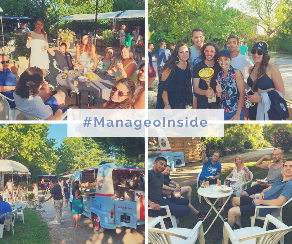 Si_byAltares's tweet photo. Une nouvelle soirée CE riche en rires et en bonne humeur ! Au programme : ventriglisse, boules géantes, rodéo, tir au but ⚽️ foodtrucks et musique live 🍹🎶
Encore un grand bravo à la team qui a remporté les épreuves haut la main 🏆
#DatactivateYourLife #ManageoInside https://t.co/WfwXhC9d40