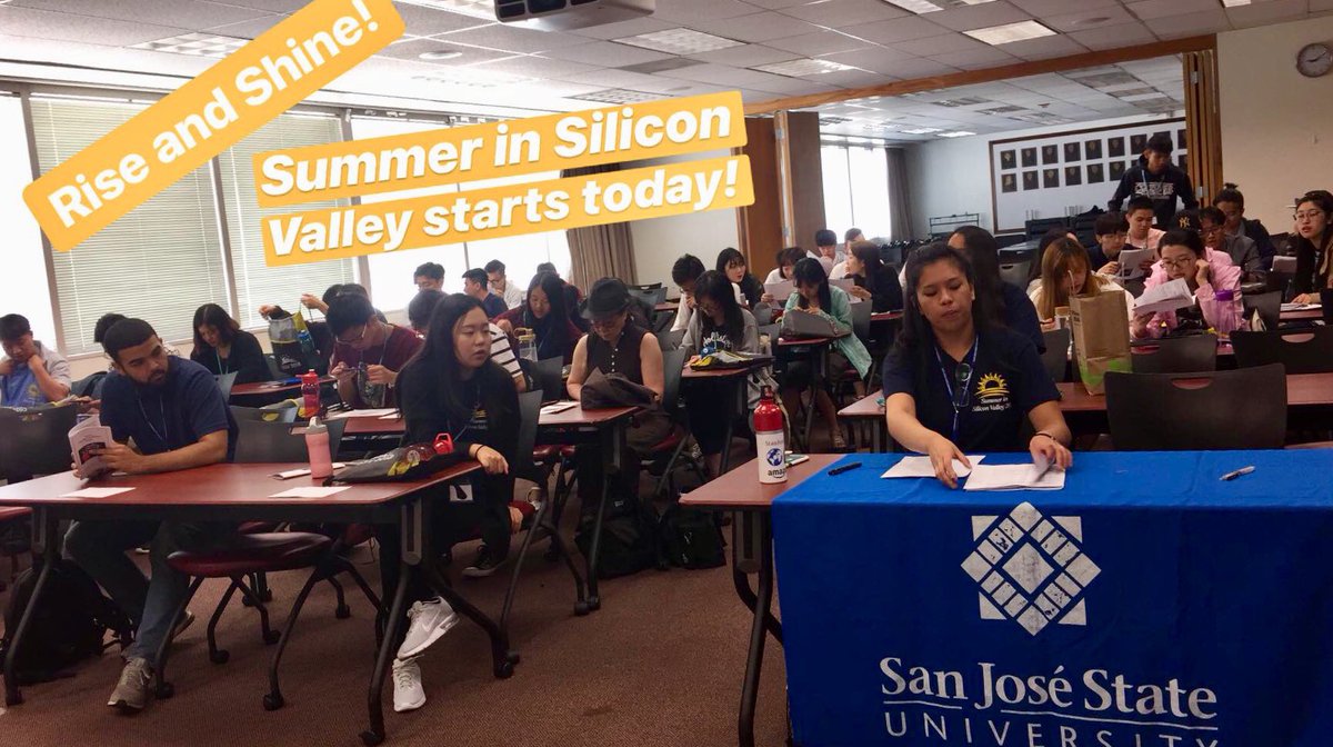 SJSUEngineering's tweet image. #SJSUEngineering is happy to be hosting students from all over the world for our Summer in Silicon Valley summer program!