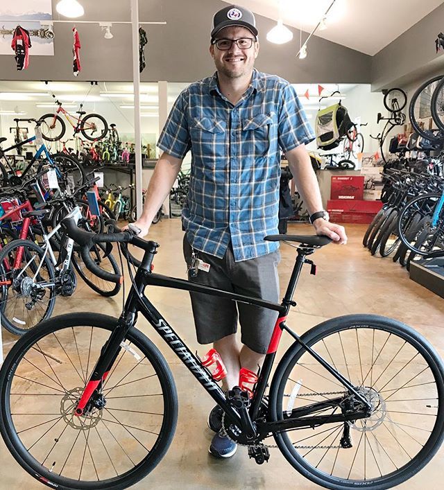 TWDSF's tweet photo. Going from a #fullsuspension to a #specialized #diverge ... ohhhh the possibilities!! #adventure #gravel #road #somuchfun Happy #newbikeday ,Keith!! #welovehappycustomers #twdsf https://t.co/NNMG7fMBRB https://t.co/aWyoRNWShA