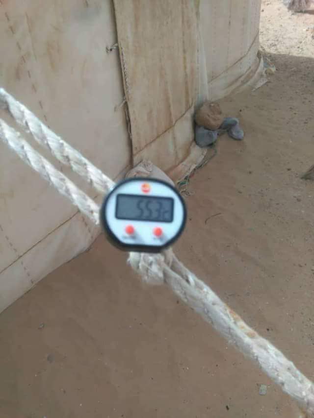 SahrawiFootball's tweet photo. 55,3 °C in Tindouf, Algeria today. 

New temperature all-time-record for: 
- Algeria
- Africa

Would be the second hottest temperature ever measured in the world!

#heatrecord #Tindouf #Algeria #Africa #worldrecord #heat https://t.co/8DZlPRnQuO