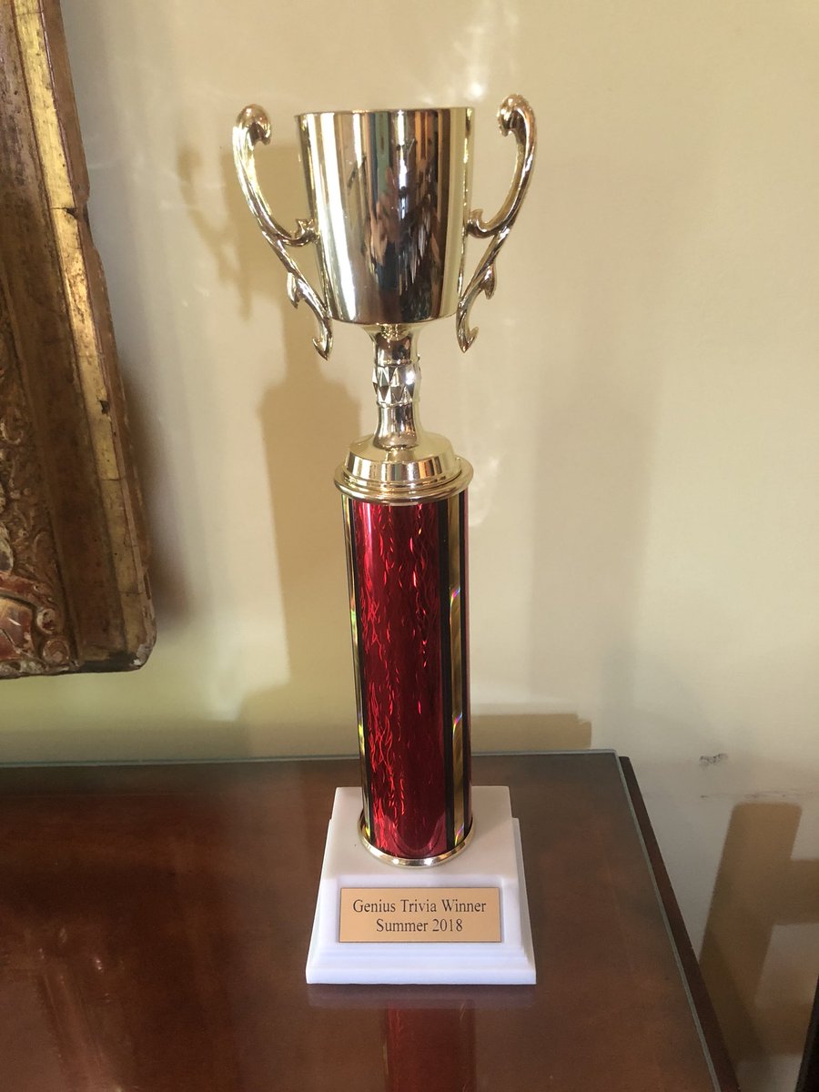 LCLitCouncil's tweet photo. Who will be the winner of this fabulous trophy? Find out tomorrow (Tuesday) night at The Blind Pig for Adult Genius Trivia‼️🤓🍻🏆 Be there or be square... #supportliteracy #dpil #able 6-8 pm https://t.co/fE6pIHOeVV