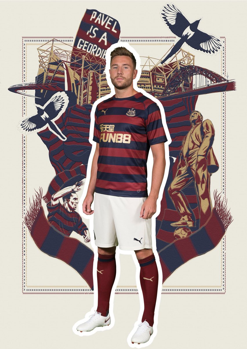 Loving the new kit π Got me feeling like Ginola 95/96 #entertainers @nufc