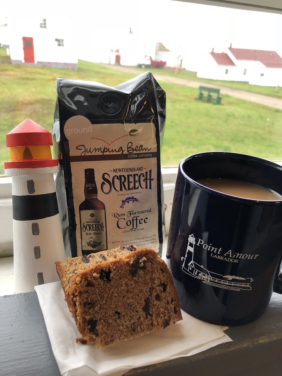 terrabarney's tweet photo. Hey @LabradorStraits! Screech coffee & boiled raisin cake up on the point today! #HappyMonday #PointAmour @JumpingbeanCA https://t.co/nldVIY0GYt