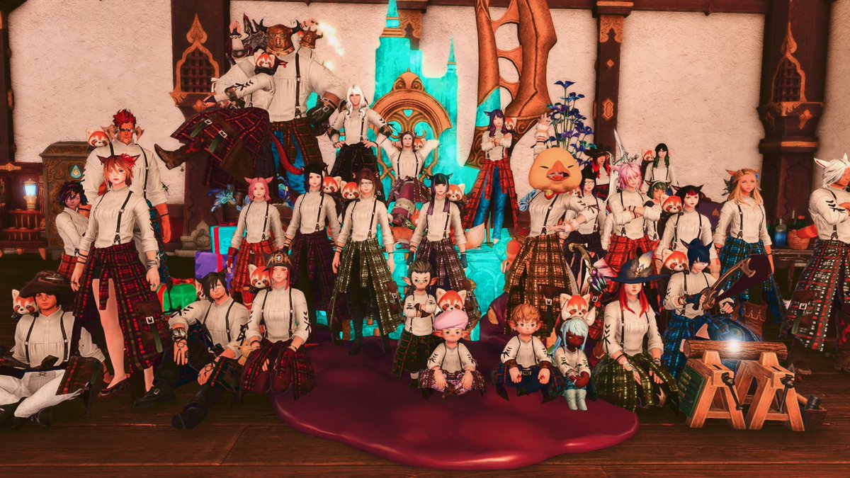 RISE_XIV's tweet photo. This weekend our most generous crafter, Qih, celebrated his b-day with a huge giveaway! Happy Birthday Qih, and congrats to all the members who went home with prizes! #ffxiv #ff14 #PARTY https://t.co/aPf1gPmmwq