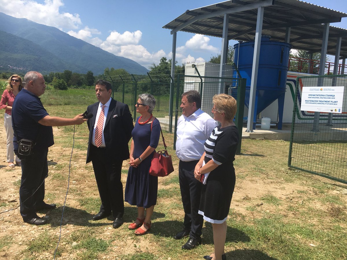 Great day in Novo Selo! New #wastewater treatment plant built with #Swiss funding by <a href="/UNDPMK/">UNDP MK</a> sets an example for others to follow #water4all