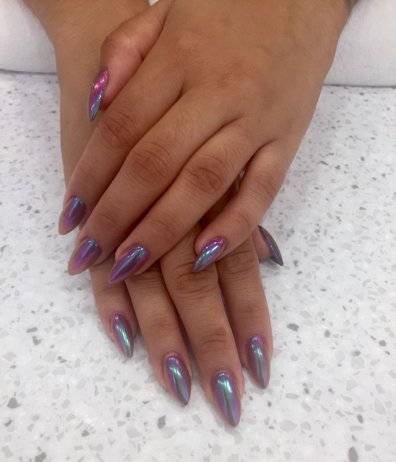 H M United Kingdom Our Nails X H M Nail Bar In Westfield White City Now Offers Gel Nail Extension Services Check Out This Amazing Metallic Set Call Us From