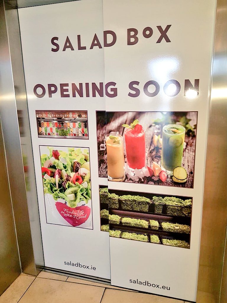 AWalsh95's tweet photo. My manager and her husband are launching the very first @SaladBox_UK Irish outlet this coming Wednesday in @douglasvillage SC, pop up to see the delicious food they have to offer and to wish them the best of luck 🥗 🍴 https://t.co/4Wz9eNswRp