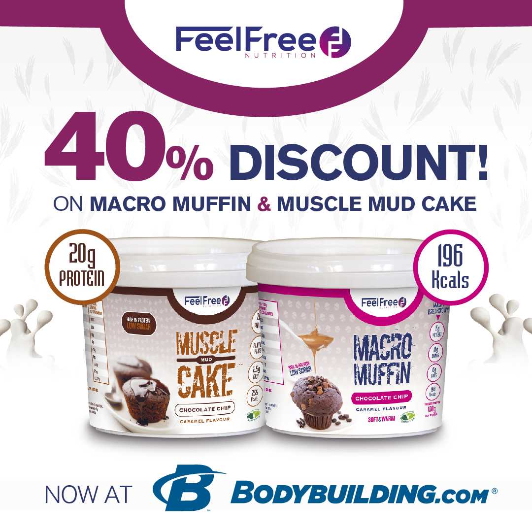 ffnutrition's tweet photo. π°π°π°
GIVE OUR TASTY #HEALTHYSNACKS A GO!!! πππ
Enjoy a 40% discount on #FeelFreeNutrition #MacroMuffin and #MuscleMudCake @BodyBuildingCom! https://t.co/tmTeyazt3Z
#Oats #Protein #Muscle #Motivation #Fitness #Training #Running #Lifting #CrossFit #Proats #Macros https://t.co/jfVqRR7JIB