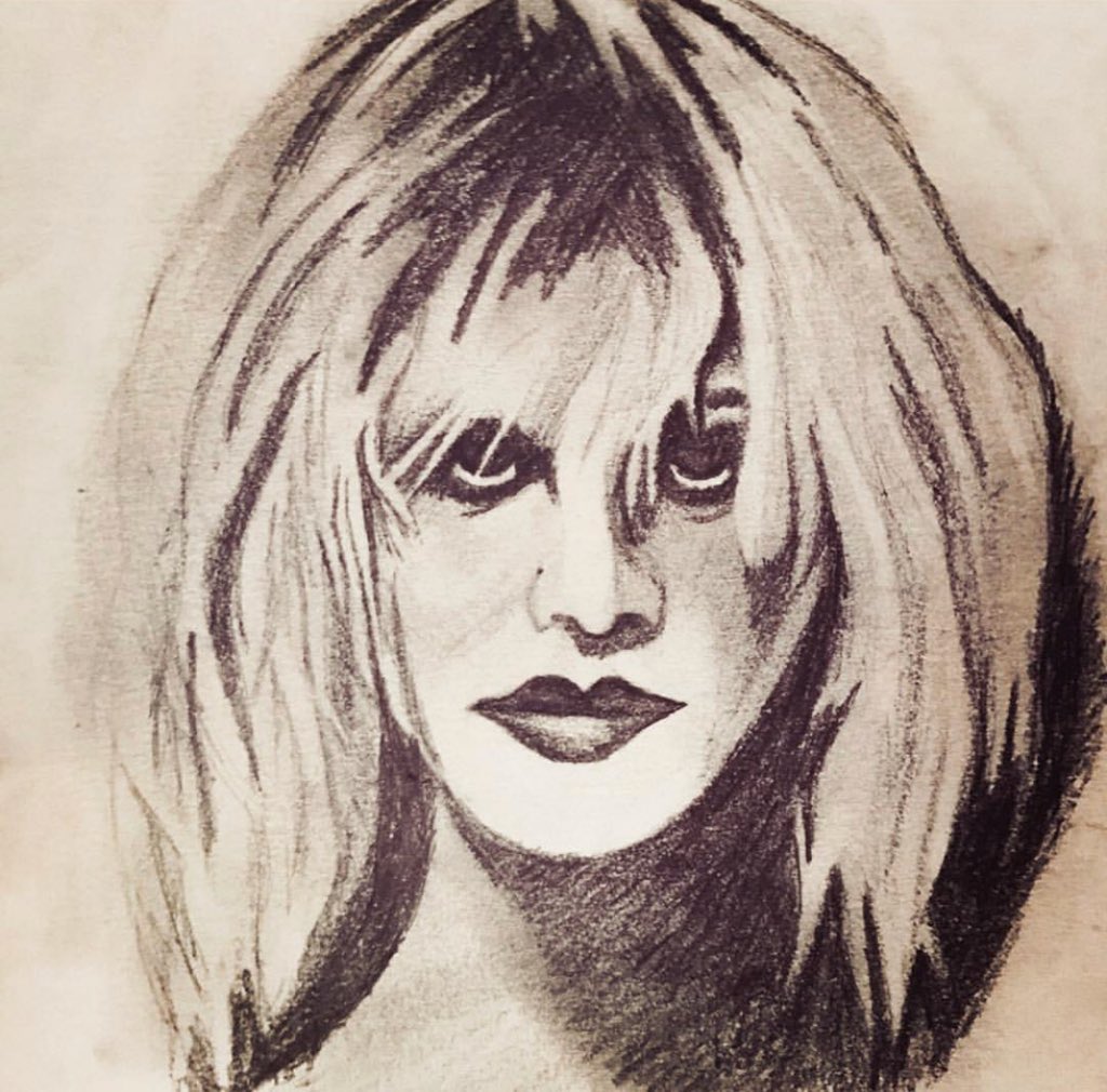 Happy Birthday to Courtney Love.   I really need to draw her again, I ve gotten so much better since then. 