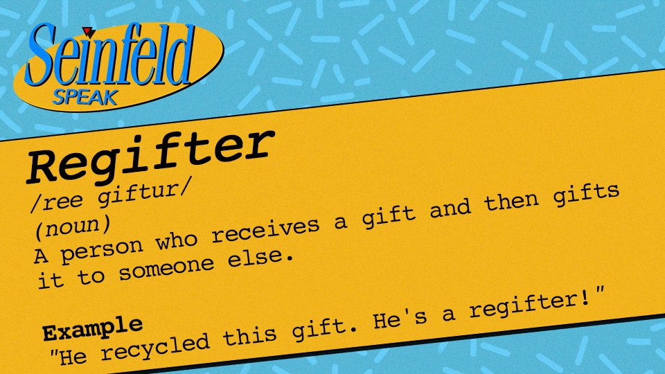 Who amongst us has not regifted? https://t.co/1mWDfj47Bn