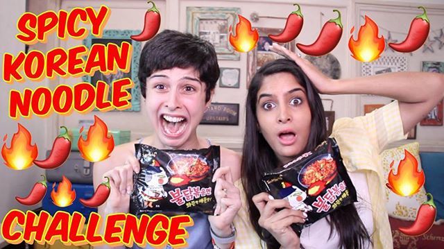 sherryshroff's tweet photo. Who’s ready for a hot & spicy collab video with @ricksha_wali ??? Swipe up from my stories or click the link in my bio now!!! #collabofthemonth #awesomesauce #love #spicykoreannoodles #playingwithfire https://t.co/wJaihbr0XG