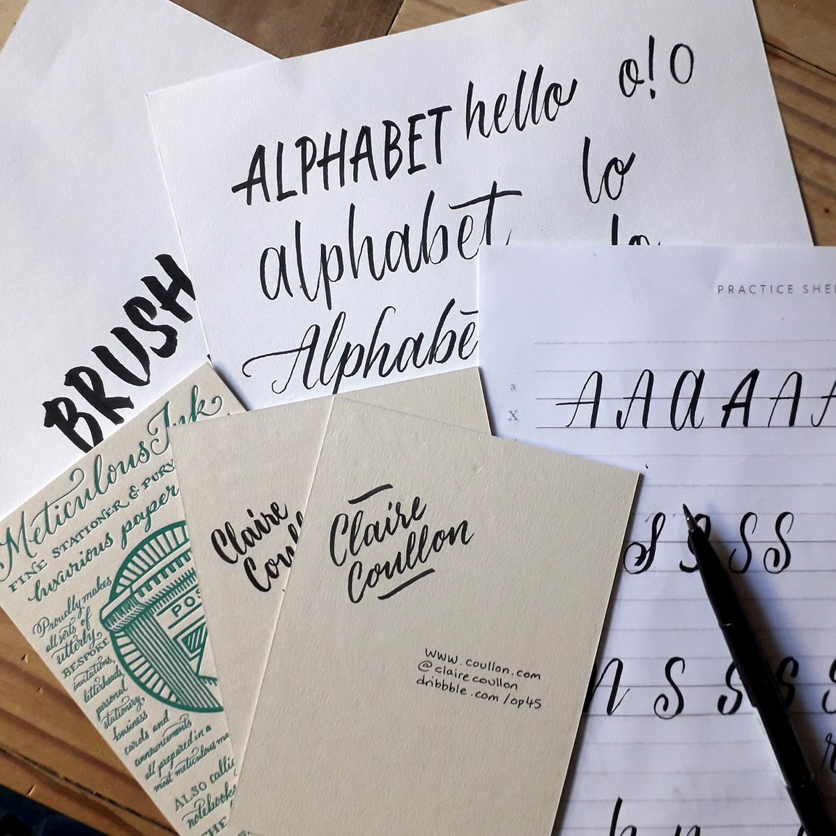 Had a lovely Sunday teaching 2 brush lettering workshops at <a href="/the_makery/">The Makery</a> in #Bath, even though pen drawing is just that little bit trickier when its 30 degrees out #BritishSummer instagram.com/p/BlBJE7ODd4M/