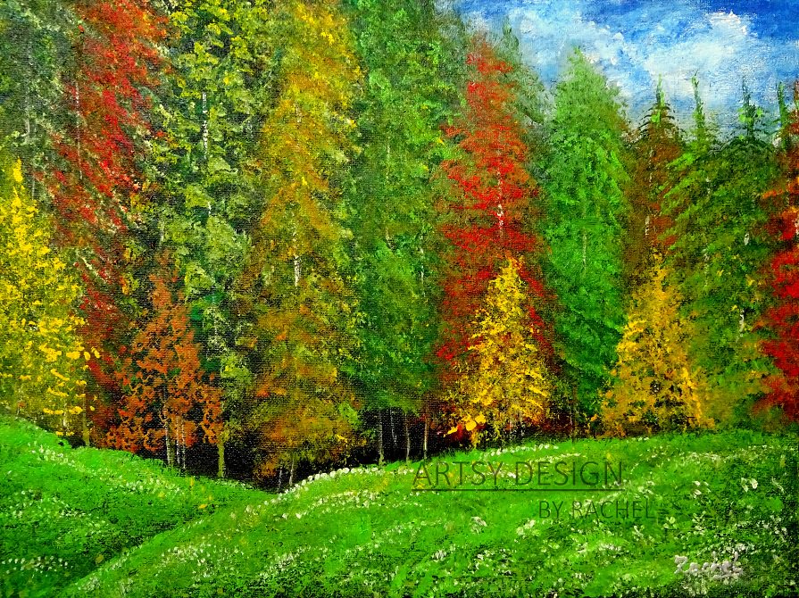 GREEN GARDEN
Green is the prime color of the world, and that from which its loveliness arise.
Original hand painted art by RACHEL.
shop contact :artsydsn@gmail.com