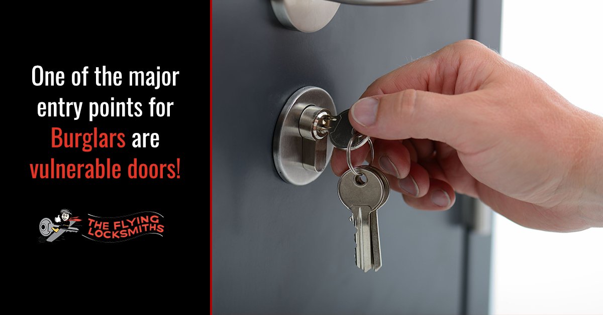 tflocksmithsla's tweet photo. One of the major entry points for #burglars are vulnerable doors! We can install #deadbolts to ensure your home or business is as secure as possible! https://t.co/LfT1Gmo6eW https://t.co/U7Uk5oyI2e