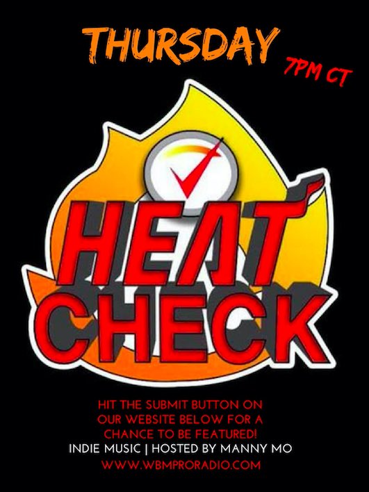 WBMProRadio's tweet photo. Now taking submissions for this weeks #HeatCheck! Hit the submit button at https://t.co/CDnTlKwHZn for a chance to be featured! 🔥
#heatcheck #atx #austin #texas #wbmpro #wbmproradio #atxradio #live365 #blakmarigoldpro #artists #hiphop #rnb #latin #trap #eclectic https://t.co/w3RP2OSVvv