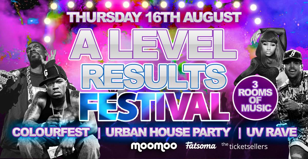 inthe_emidlands's tweet photo. A-Level Results Festival Thursday 16th August @ Moo Moo! Thu 16th Aug at 10pm @MooMooDerby_ in Derby @intheUKFreshers https://t.co/mF7kvTtd7P https://t.co/TQ4cqKTrzF
