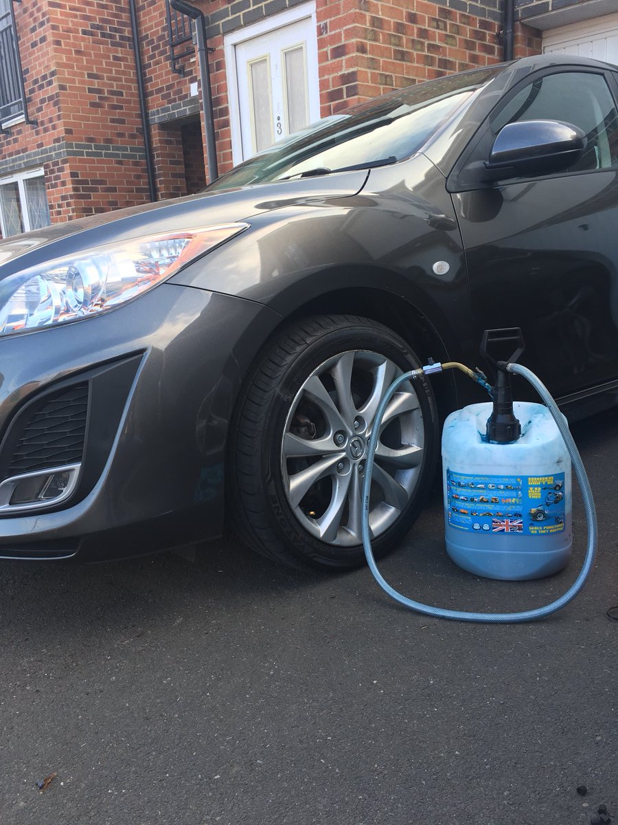 thecarcobbler's tweet photo. This customer had read that one of the key benefits to PunctureSafe is a controlled deflation in the event the puncture cannot be sealed. As this customer had suffered an uncontrolled blow out before he didn’t hesitate to book us for his #mazda3 #puncturesafe #nefollowers https://t.co/uX1wANJcYa