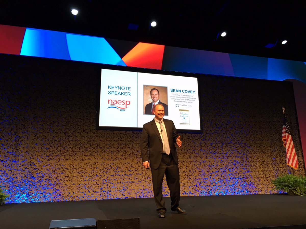 NAESP keynote presenters Sean Covey - The 4 Disciplines of Execution and Sal Khan - The Khan Academy.