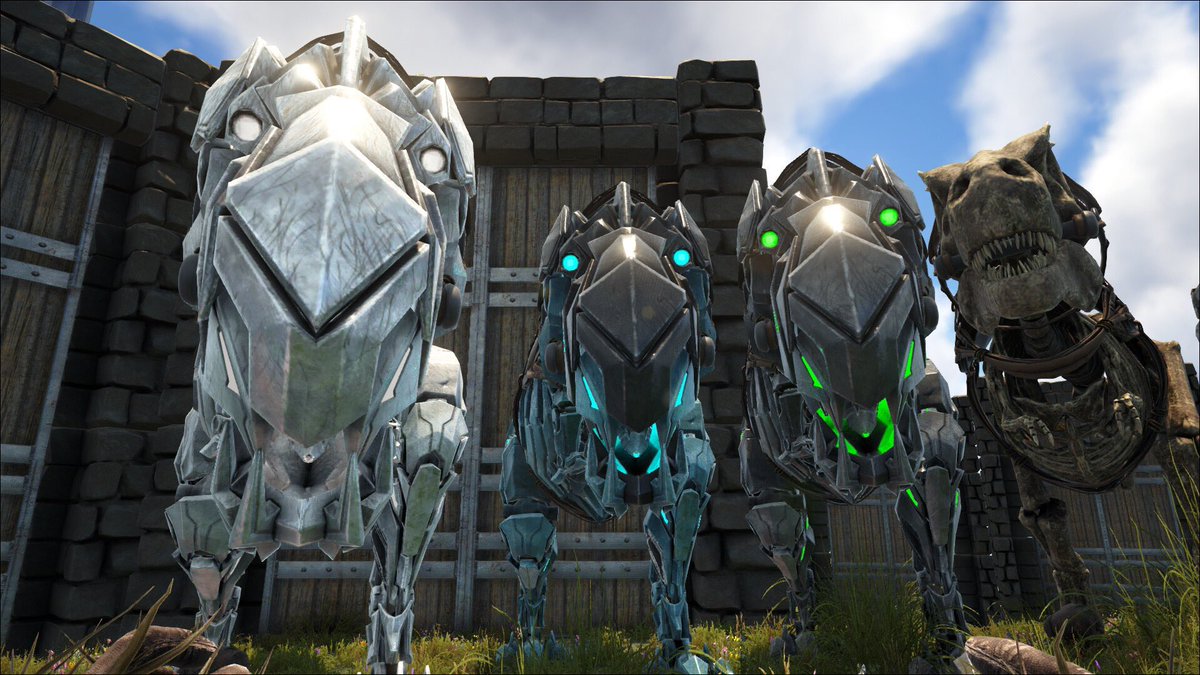 maroichigo0220's tweet photo. 青いメスのTEK REX手に入れました！
青〜✨かっこいい〜✨

＃ARKSurvivalEvolved
＃TEKREX
＃TEX https://t.co/Q0rOhBB2Jv