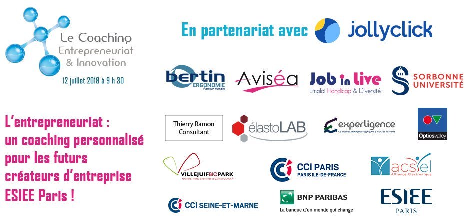 ESIEEPARIS's tweet photo. [J-3 "Mon Projet en 3 minutes"] RV le 12 juillet pour de nouveaux #pitchs et connaître les lauréats des 2 Prix #Innovation &amp; #Entrepreneuriat 2018 ! https://t.co/idlxHBB2Mg @gojollyclick @jobinlive @Sorbonne_Univ_ @BertinErgo #elastolab @PhotonicsParis @V_BioPark @CCI_Paris_IdF https://t.co/LXozifeaiL