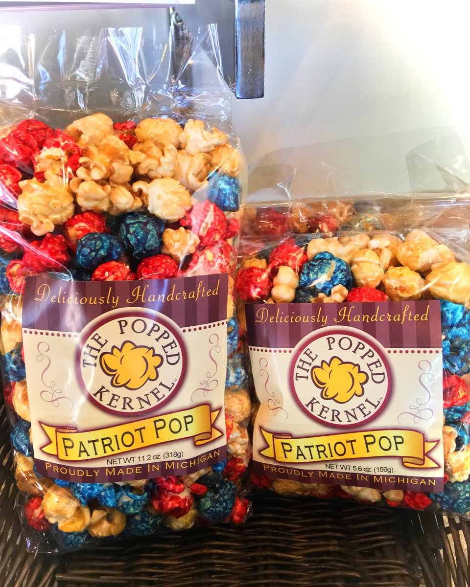 poppedkernel's tweet photo. Show your patriotism and get yourself a bag of our #deliciouslyhandcrafted Patriot Pop #popcorn today! #thepoppedkernel #food #foodporn #local #buylocal #supportlocal #shelbytownship #michigan #macombcounty #monday #newweek #busy https://t.co/z3qXVe2e3e