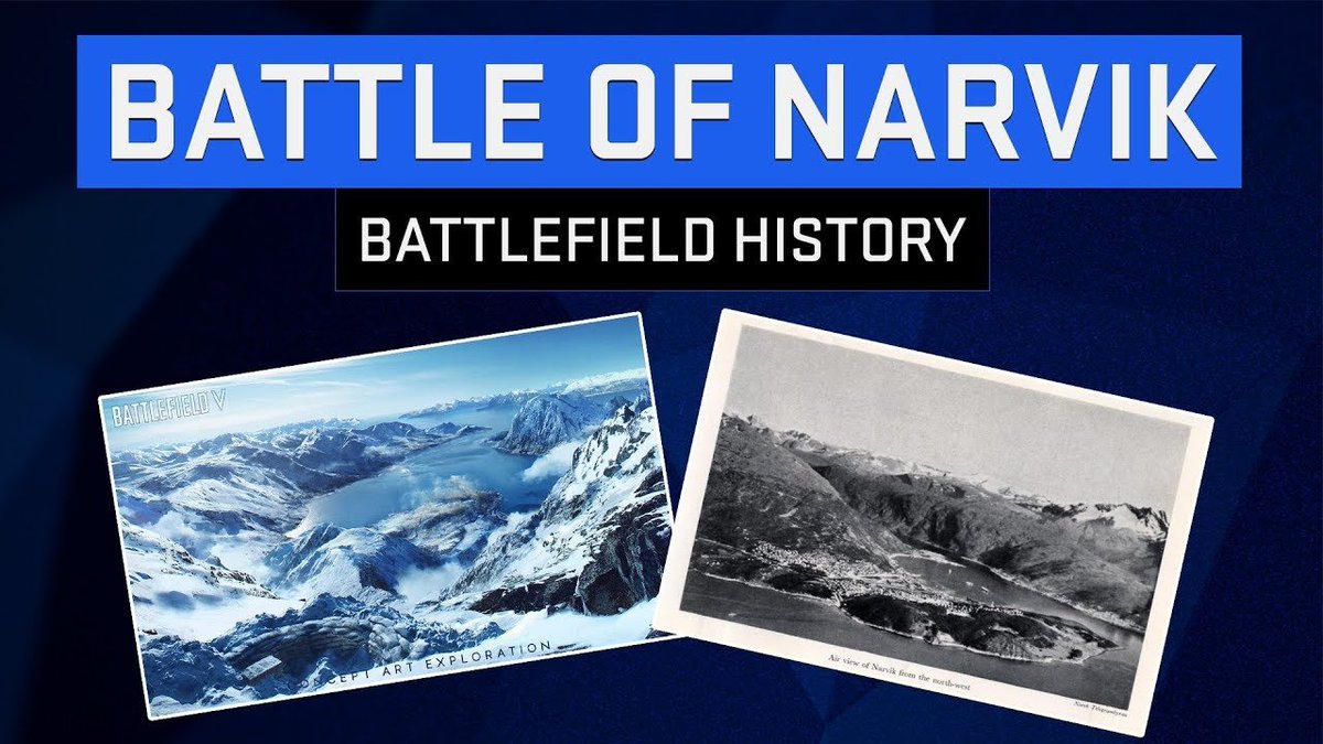 bfnations's tweet photo. We take a closer look at the history that inspired the closed #BattlefieldV alpha and #eaplay2018 map, Narvik.

➡️ Watch here: https://t.co/XSjbTry2fW https://t.co/j7BopCZ7tP