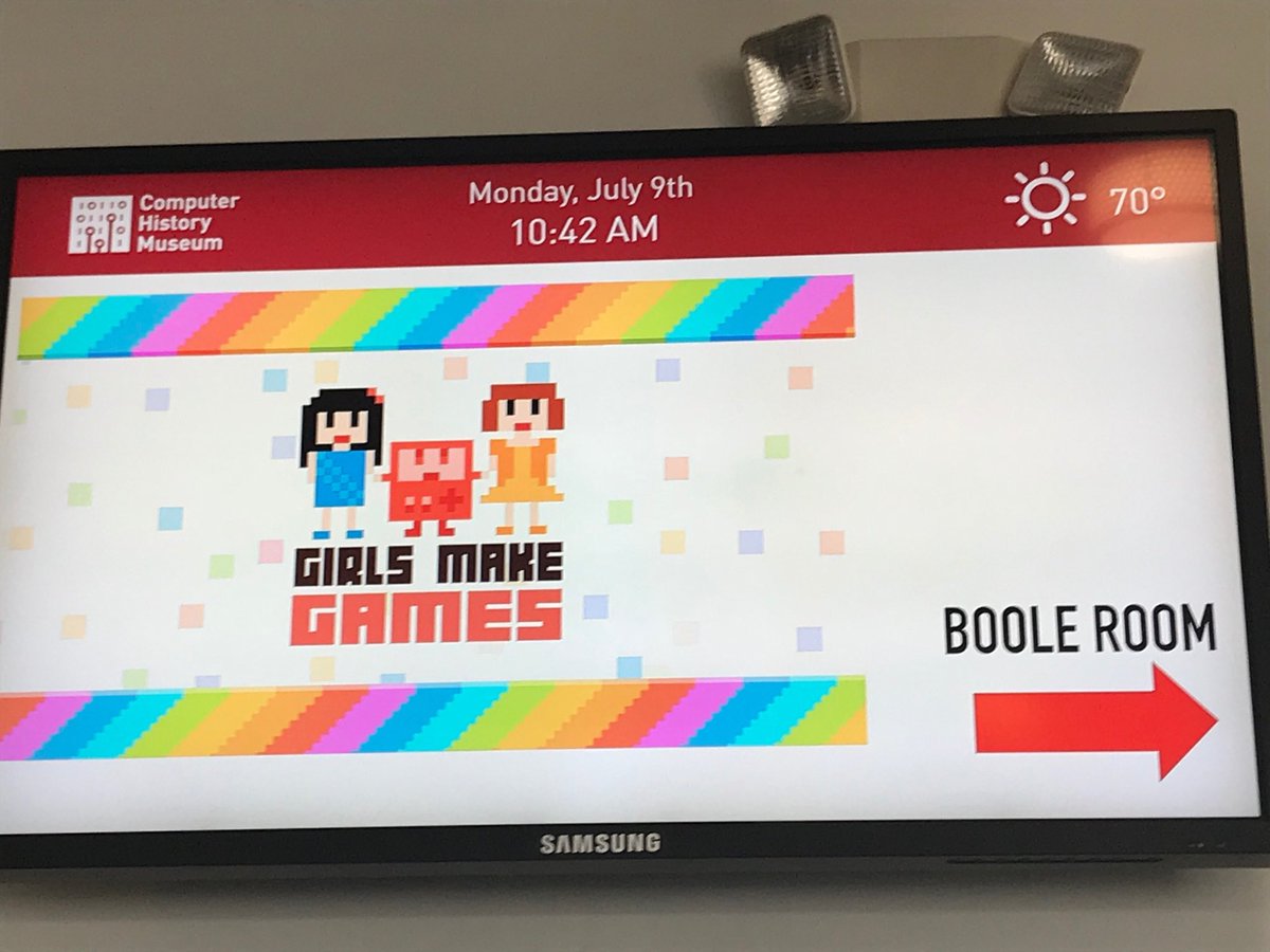 mariejackson0's tweet image. The ⁦@ComputerHistory⁩ is hosting a room full of tech trailblazers from ⁦@GirlsMakeGames⁩ #gmg2018 ⁦@danllewin⁩ ⁦@silverlauren⁩ participating