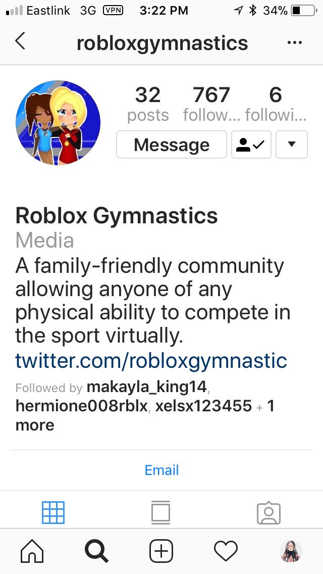 Roblox Gymnastics On Twitter Feel Free To Tag In Instagram