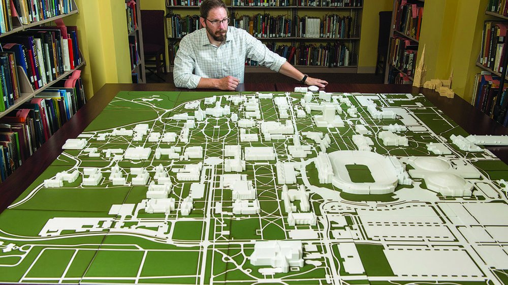 ND_Arch's tweet image. Adam Heet and Jennifer Parker from @ArchLibND discuss creating a 3D campus map to help students with visual challenges learn their way through campus news.nd.edu/news/3d-campus…