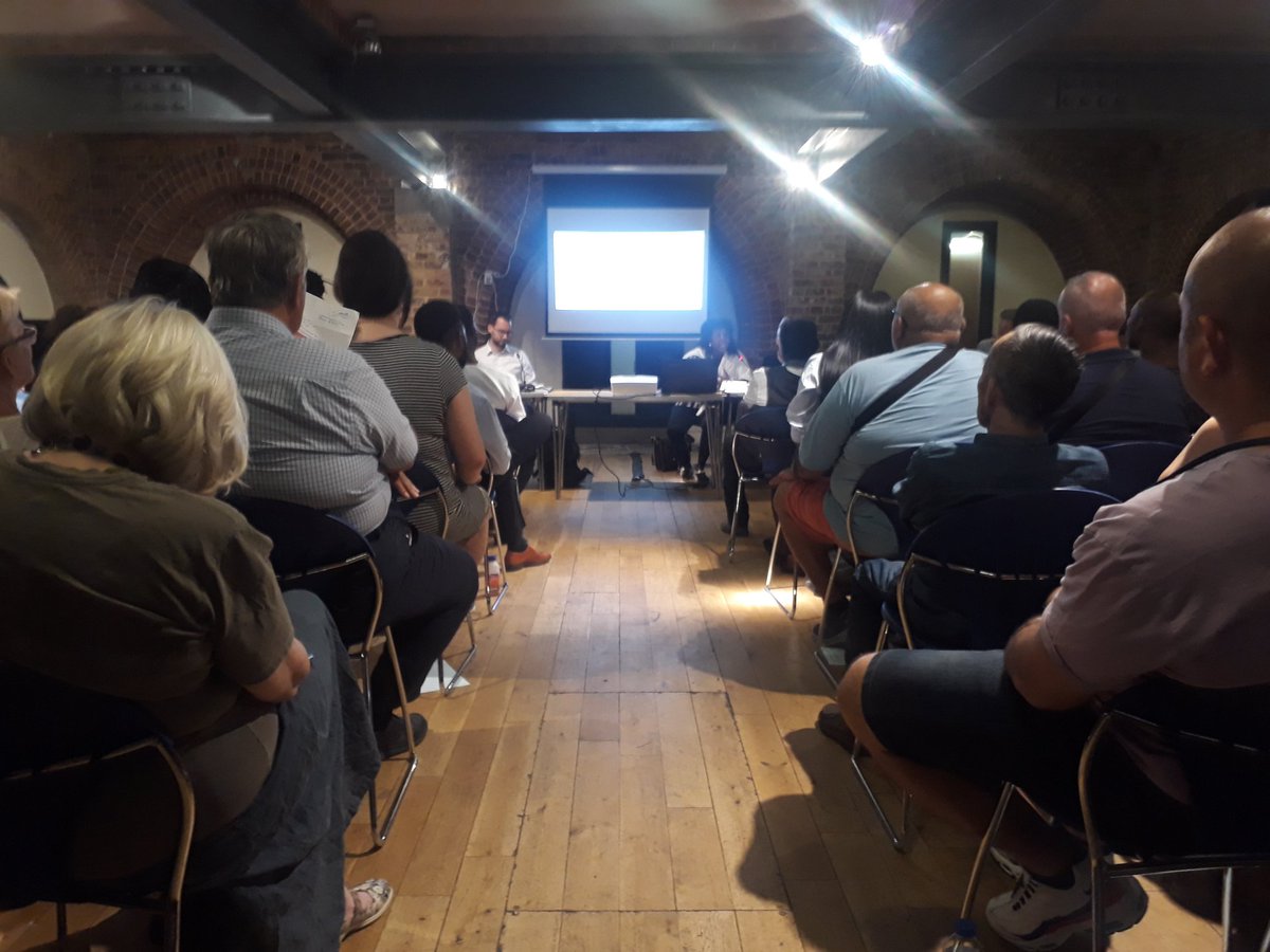 SouLonMission's tweet photo. Packed room at #BBWCC @InSpireWalworth .
Listening to talk on community safety from Councillor @evenor23. She's working so hard!! https://t.co/hF3SKJhHWU
