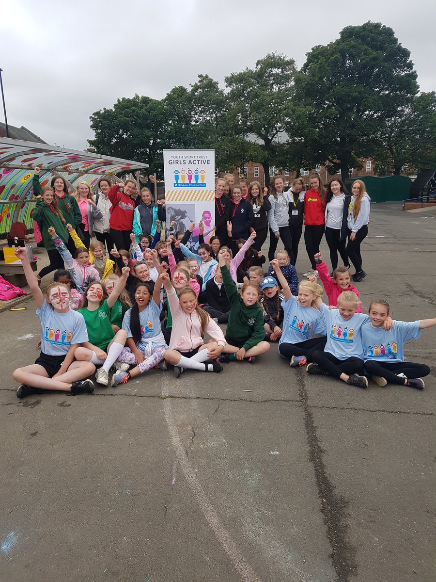 MissLimon_PE's tweet photo. Girls Active event went brilliantly today despite the weather. Well done to the Girls Active leaders from @STM_PE https://t.co/8xudRTwmTl