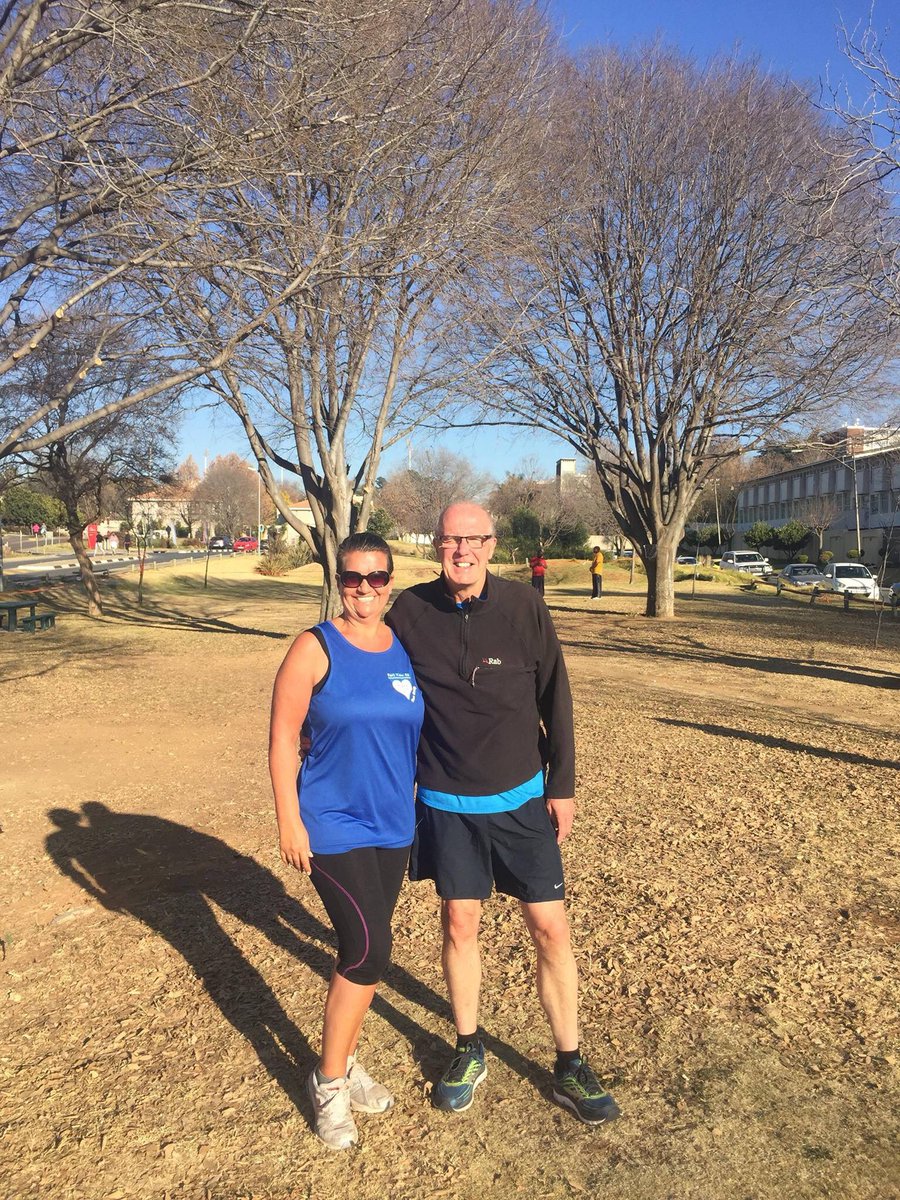 Our very own “Smiley Lady” <a href="/elvymc/">L V M</a> completed her first international parkrun at Atholl parkrun <a href="/parkrunSA/">parkrun South Africa</a> . Congratulations Louise &amp; Eugene.
#loveparkrun