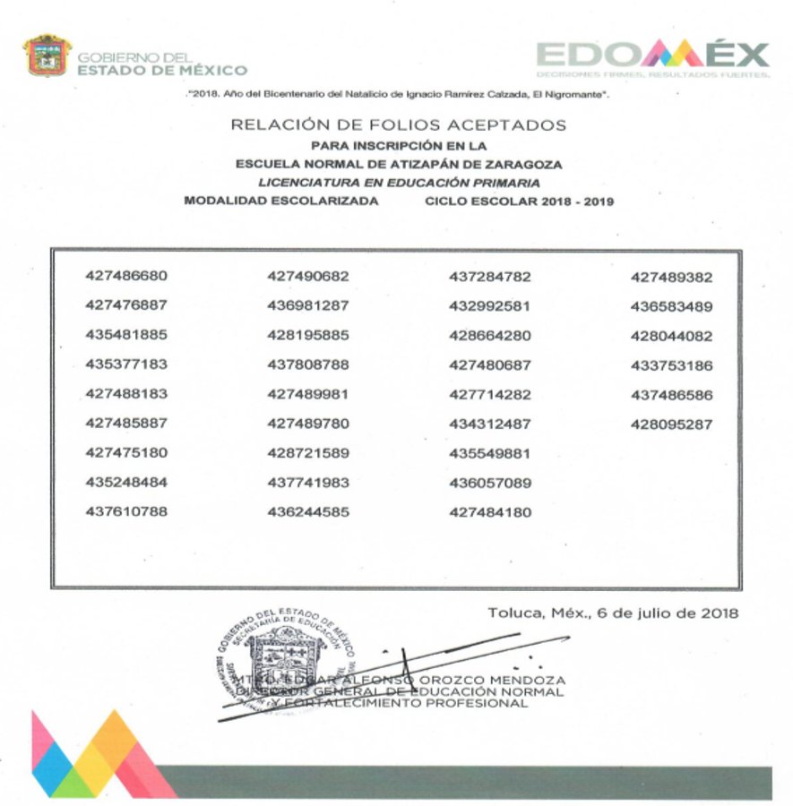 normalatizapan's tweet photo. Consulta los resultados del proceso de selección 2018-2019.
Escuela Normal de Atizapán de Zaragoza
Licenciatura en Educación Primaria https://t.co/OpRrlMS9EQ