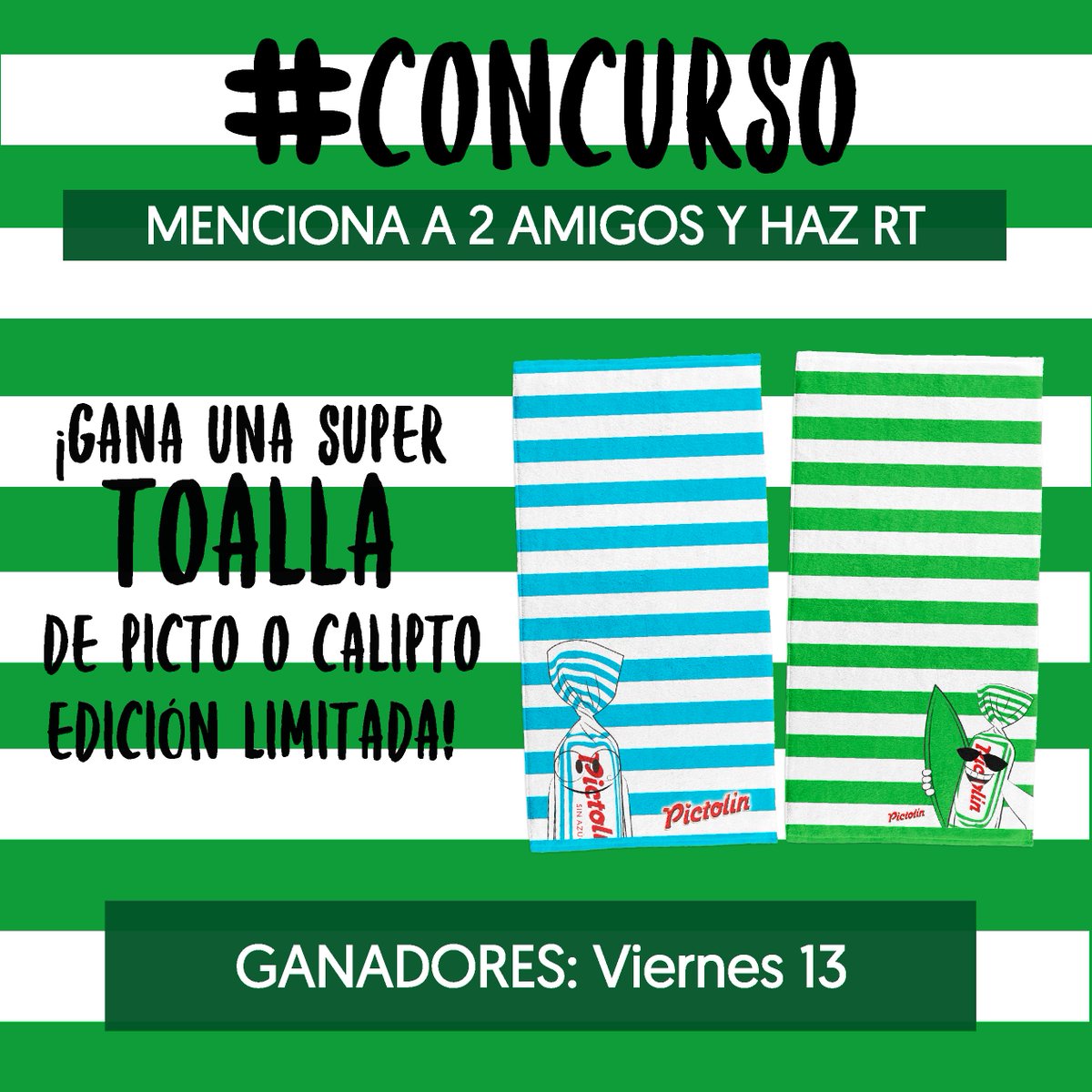 PictolinOficial's tweet photo. #CONCURSO molón con un PREMIO TOP. ¡Edición limilata TOALLA PICTO Y CALIPTO! https://t.co/XKhzs5xiws
