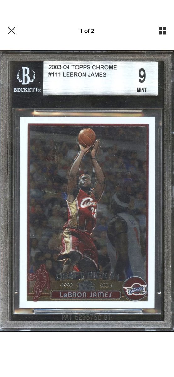 actionboxbreaks's tweet image. A Sweet 2003-04 #LeBronJames #Rookie from @Topps Chrome graded @beckett_grading 9 is one of the hits left in this weeks #ActionPacks 10@$29 Join our fb group to #getinonit #BoomMonsters await!