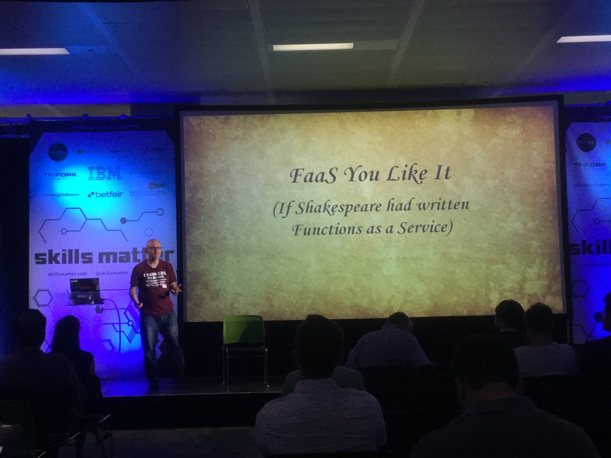 codescrum's tweet image. As You Like It - if Shakespeare had written Functions as a Service by @ewanslater #ruby #lrug