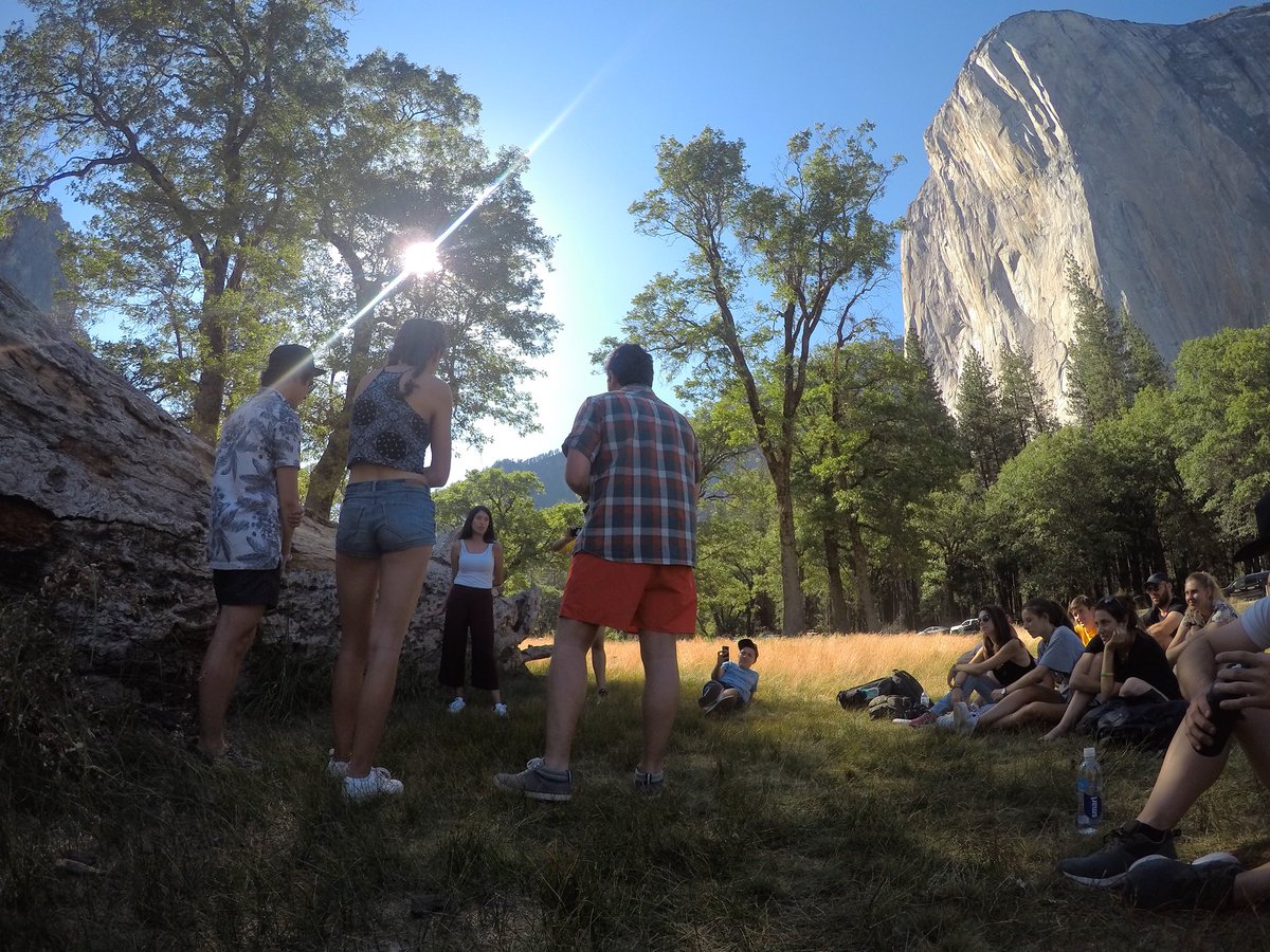 Lapsob's tweet photo. Think different. Dream BIG! Teams of @imaginecc #siliconvalley218 presenting their ideas at @YosemiteNPS #California . @FBSabadell @GrupoMEDIAPRO @audicrea @DreamBigXL #disruptioninnovation #designdoing https://t.co/C0BkJkJtio