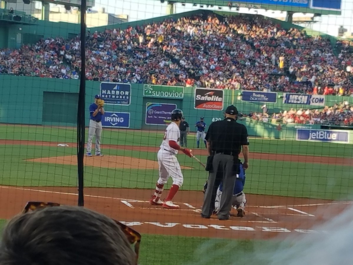 CoachRuth5's tweet photo. Let's go Sox! Beautiful night in Fenway Park! #WhereisTRuth https://t.co/r4z3FUnzTI