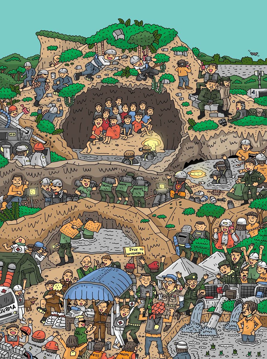 onooooowow's tweet photo. ภาพเดียวแต่ครบทุกความรู้สึก #ถ้ำหลวง #พาทีมหมูป่ากลับบ้าน https://t.co/JsnUaZHqiz