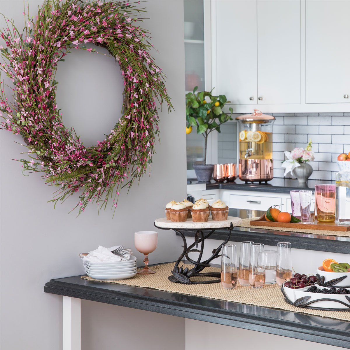 balsamhill's tweet image. Let your summer entertaining pop with a vibrant flower wreath. Shop for more artificial wreaths and entertaining essentials bit.ly/2J9X3rg

#BalsamHill #HelloSummer #EntertainingEssentials
