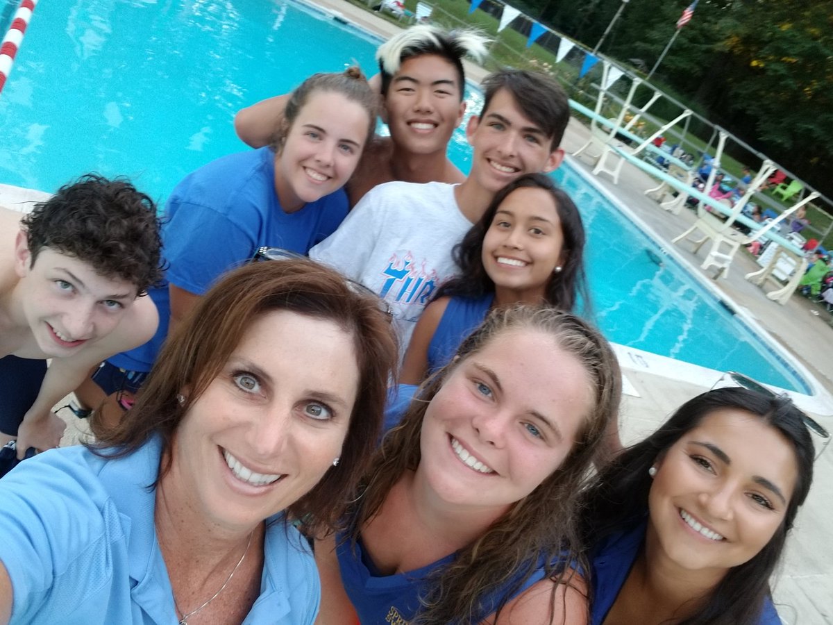 CudasSb's tweet photo. Monday night #Bmeet @swimNVSL having fun  with our swimmers #swimcoachlife https://t.co/tYO9XvlaZf
